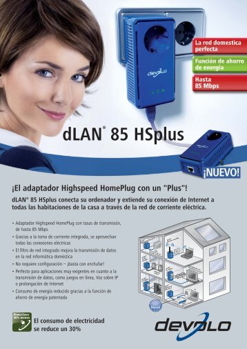 "Plus"! dLAN® 85 HSplus conecta su ordenador y extiende ... - Devolo