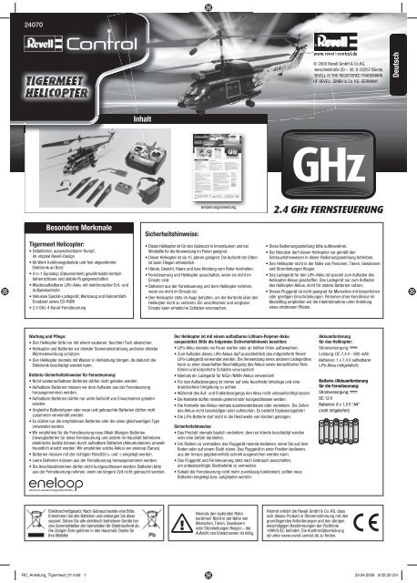 2.4 GHz FERNSTEUERUNG - Revell Control