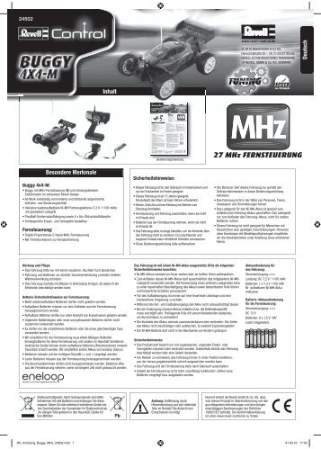 27 MHz FERNSTEUERUNG z - Revell Control