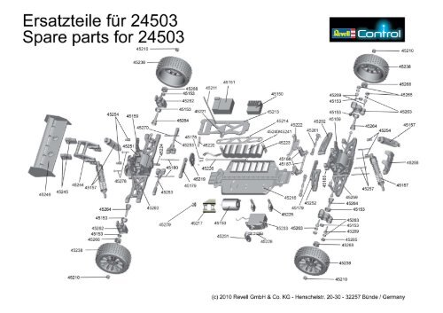 Ersatzteile fÃ¼r 24503 Spare parts for 24503 - Revell Control