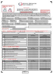 domestic taxes department. - Kenya Revenue Authority