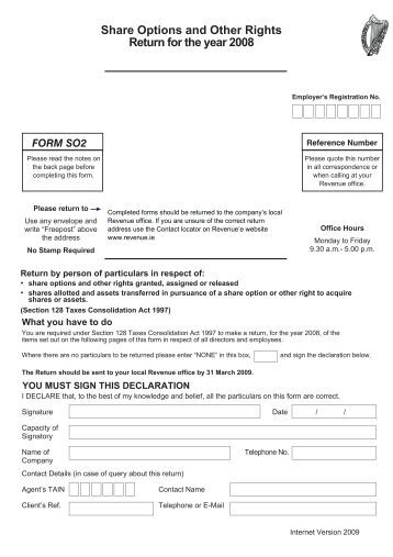 Stock options revenue ie