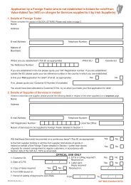 Form VAT 60A - Revenue Commissioners