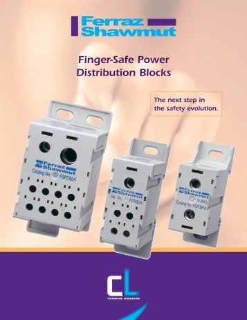 Finger Safe Power Distribution Blocks Brochure.pdf - Revere Electric