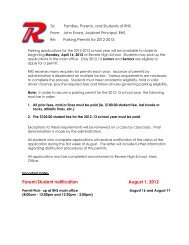 Families, Parents, and Students of RHS - Revere Local Schools