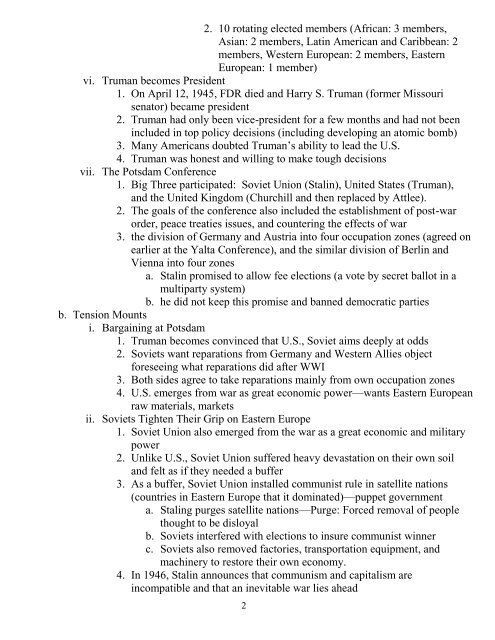 9B-Chapter 18 Cold War Notes - Revere Local Schools