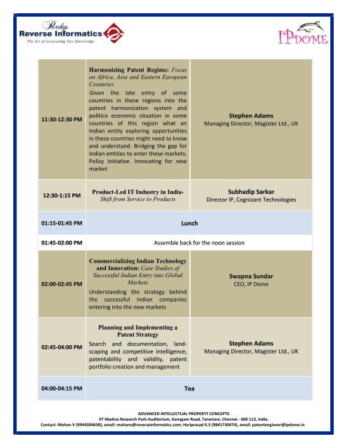 Advanced Intellectual Property Concepts - Parthys Reverse Informatics