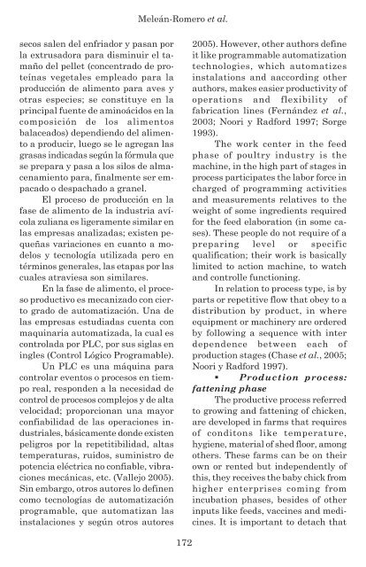 Procesos productivos de la industria avÃ­cola zuliana - Revista de la ...