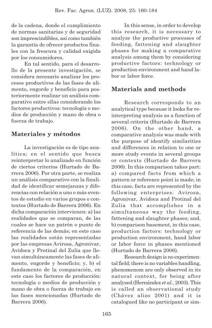 Procesos productivos de la industria avÃ­cola zuliana - Revista de la ...