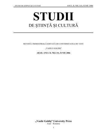 View - Studii de Stiinta si Cultura