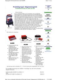 Abgastester Grundig AS AD 2000 - Eichstädt Elektronik