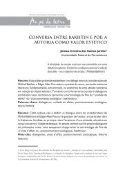 conversa entre bakhtin e poe - Revista Ao PÃ© da Letra