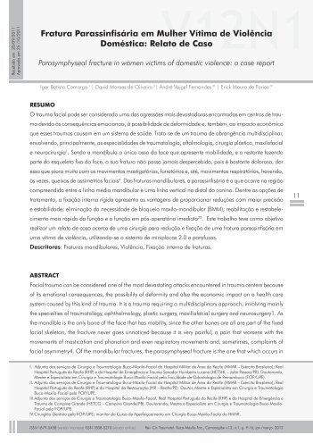 Artigo Completo - brazilian journal of oral and maxillofacial surgery