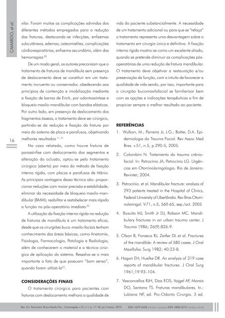 Artigo Completo - brazilian journal of oral and maxillofacial surgery