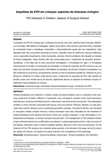 Resumo /Abstract - Artigo Completo - Revista de Cirurgia e ...