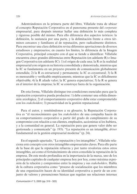 La buena reputaciÃ³n. Claves del valor intangible de las empresas