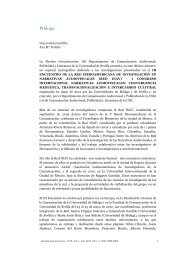 PrÃ³logo - COMUNICACIÃN | Revista Internacional de la ...