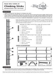 instructions - Big Dog Treestands