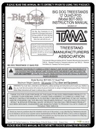 BIG DOG TREESTANDS 12' QUAD-POD (Model BDT-500 ...