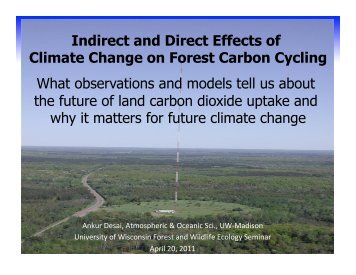 Indirect and Direct Effects of Climate Change on Forest ... - Desai