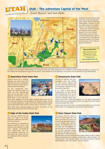 Utah â The Adventure Capital of the West - Argus Reisen