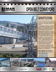 OPEN BELT CONVEYORS - LeMar Industries