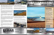 TEMPORARY STORAGE - LeMar Industries