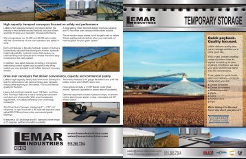 TEMPORARY STORAGE - LeMar Industries