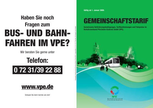 BUS- UND BAHN- FAHREN IM VPE? - Veolia Transport
