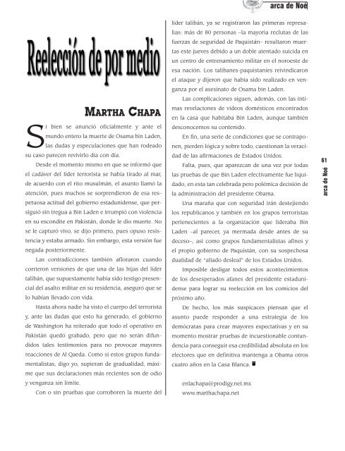 MARTHA CHAPA - Revista EL BUHO