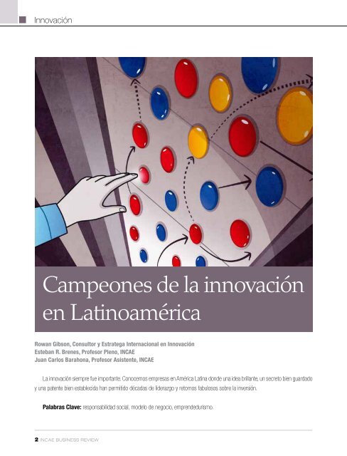 Campeones de la innovación en Latinoamérica - INCAE Business ...