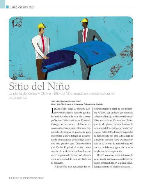 "Sitio del Niño" en PDF - INCAE Business Review