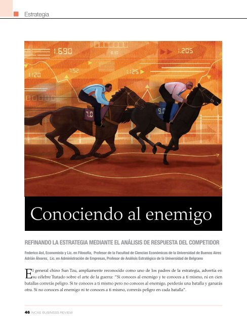 "Conociendo al enemigo" en PDF - INCAE Business Review