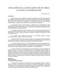 Situación de la etnia Mapuche en Chile. - Revista de Marina