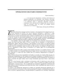 OPERACIONES MILITARES EMERGENTES - Revista de Marina