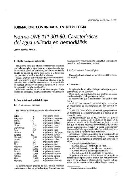 norma une 111-301-90. caracterÃ­sticas del agua utilizada en ...