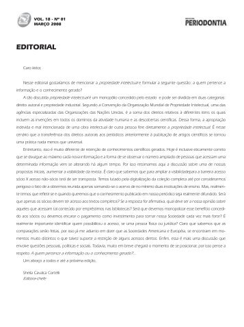 EDITORIAL - Revista Sobrape