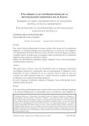 Una mirada a las contradicciones de la revitalizaciÃ³n lingÃ¼Ã­stica en ...