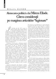 Alunecarea politicÄ a lui Mircea Eliade. CÃ¢teva consideraÅ£ii pe ...