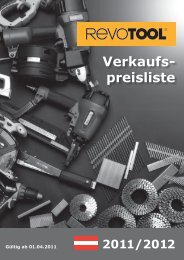 Verkaufs- preisliste - Revotool