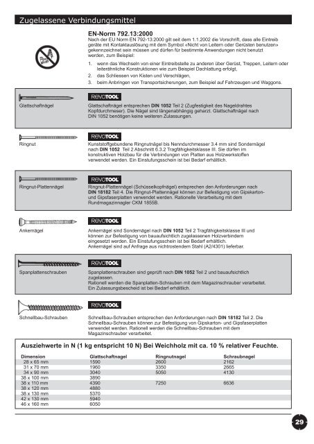 Verkaufs- preisliste 2011 - Revotool