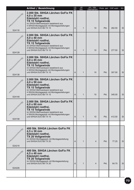 Verkaufs- preisliste 2011 - Revotool