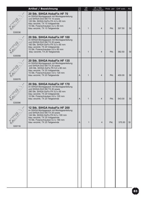 Verkaufs- preisliste 2011 - Revotool