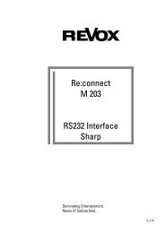 Re:connect M 203 RS232 Interface Sharp - Revox