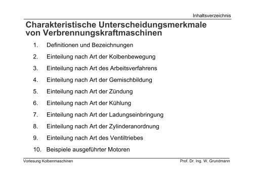 Charakteristische Unterscheidungsmerkmale von ...