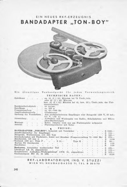 Die magnetische Schallaufzeichnung (PDF, 24MB) - AVC-Studio