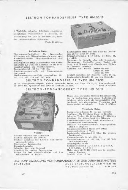 Die magnetische Schallaufzeichnung (PDF, 24MB) - AVC-Studio