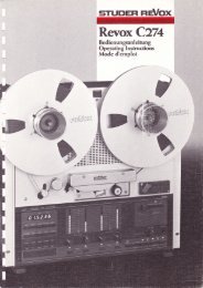 Revox C274 - Revoxsammler