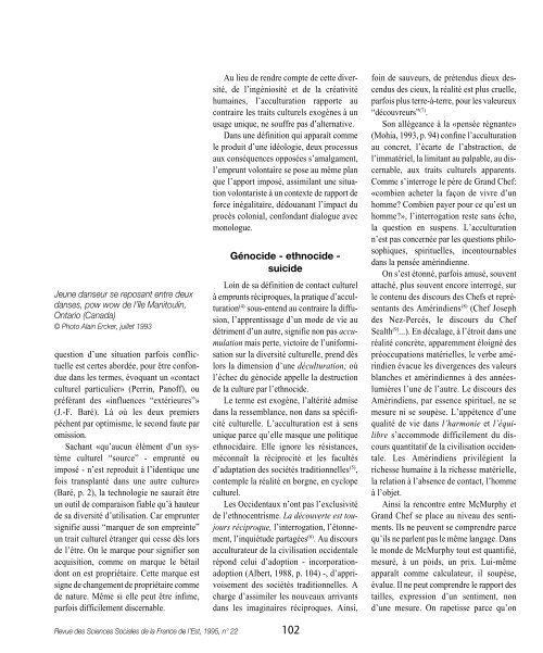 SCRE95 F1 M1 - Revue des sciences sociales