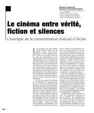 Le cinéma entre vérité, fiction et silences - Revue des sciences ...